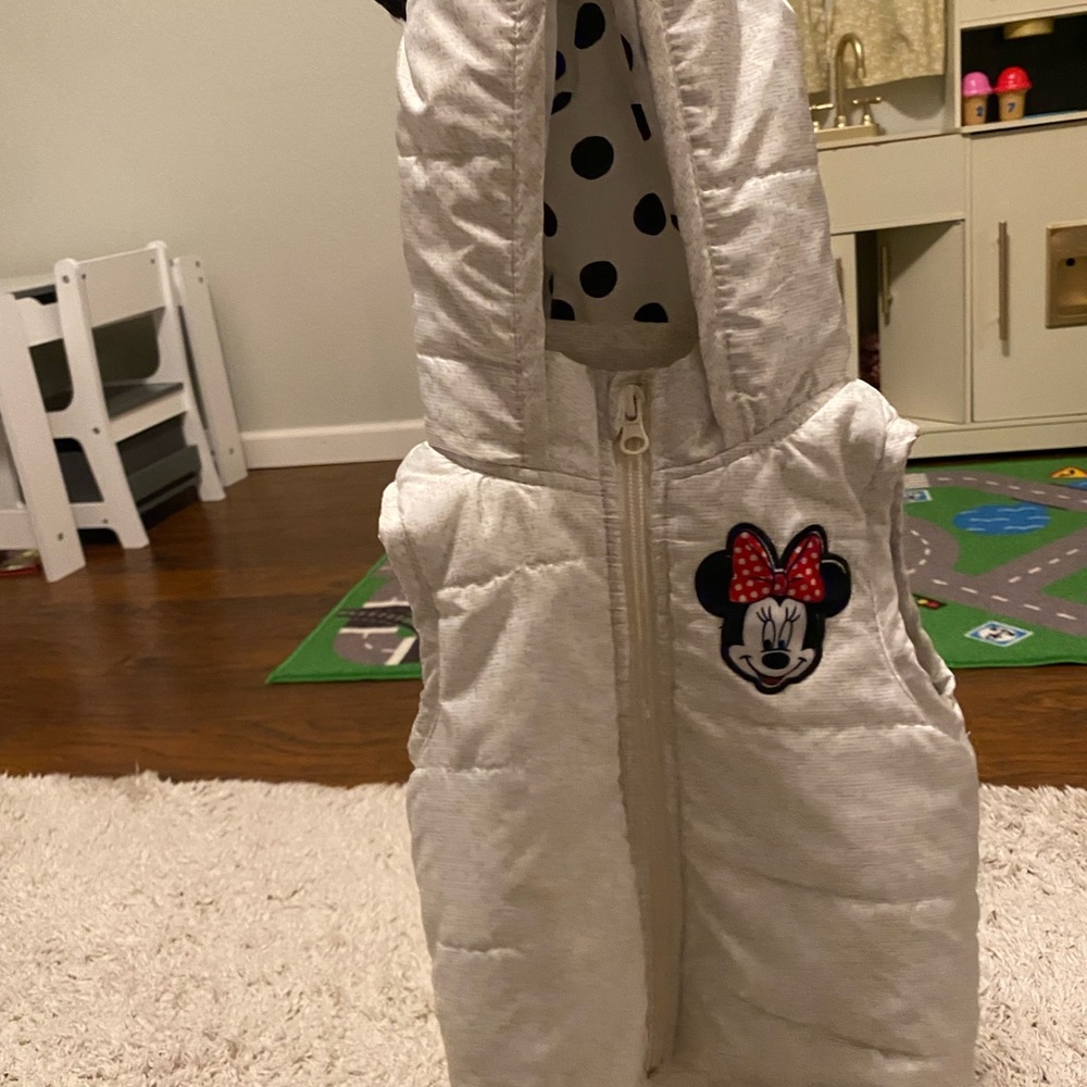 Disney White Minnie Mouse Kids Vest